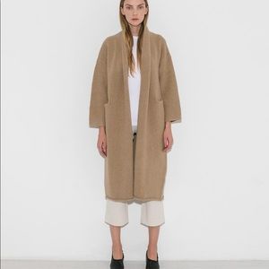 SOLD Lauren Manoogian Long Shawl Cardigan in Sand